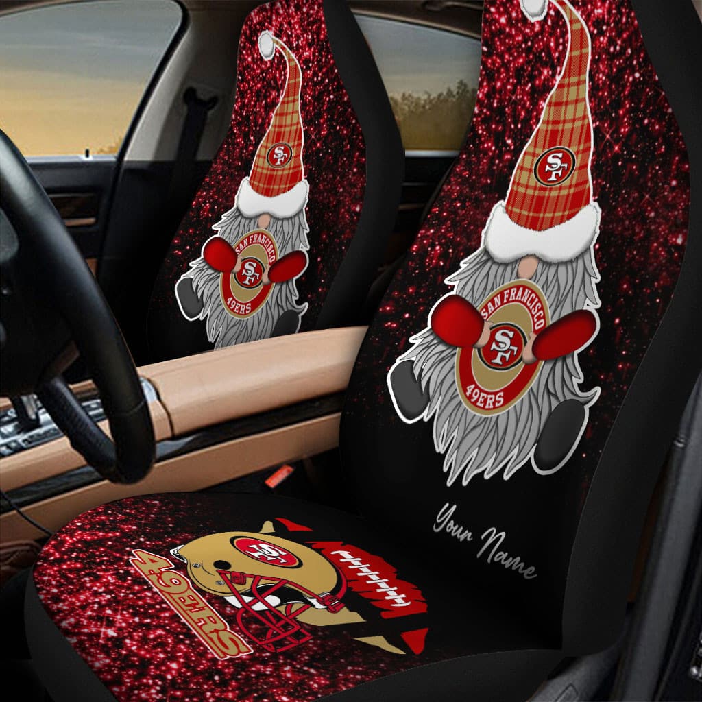 san francisco 49ers personalized car seat covers bg401 jaxab