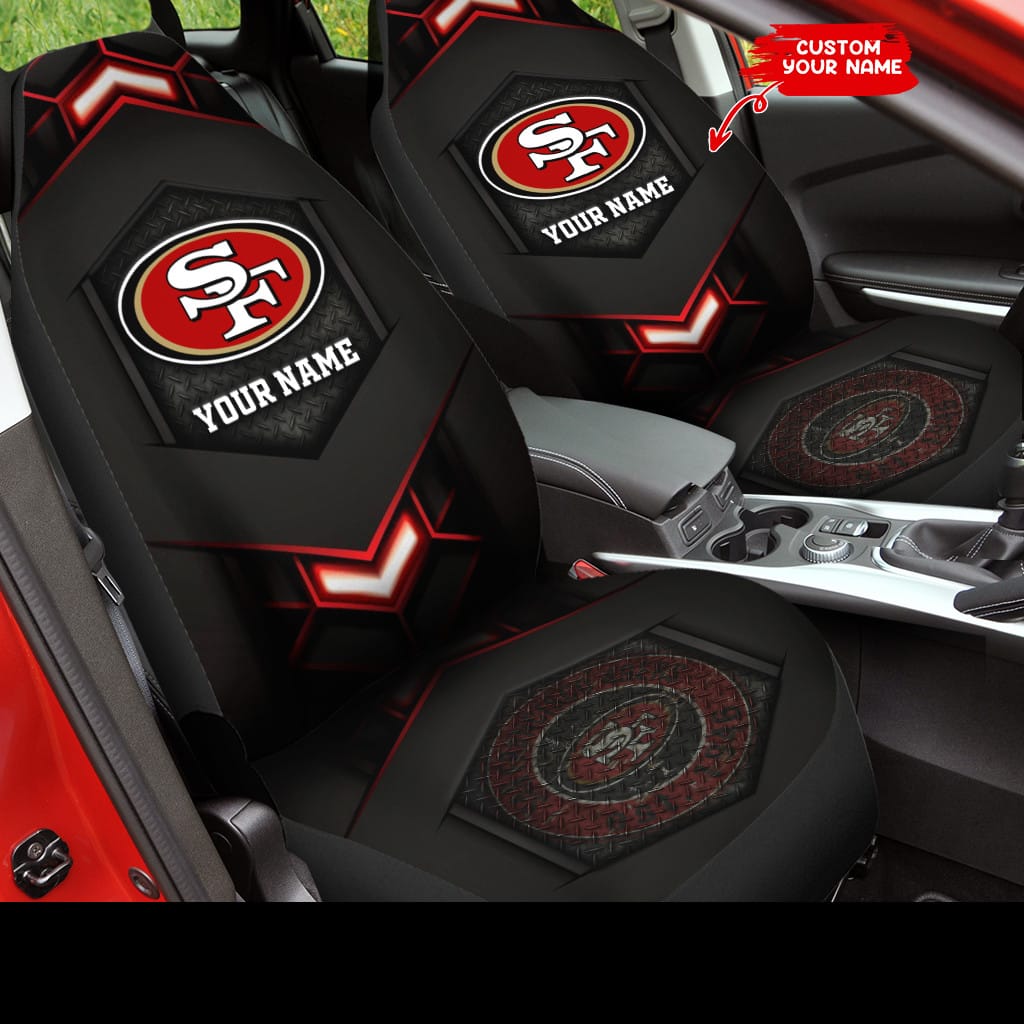 san francisco 49ers personalized car seat covers bg428 canm3