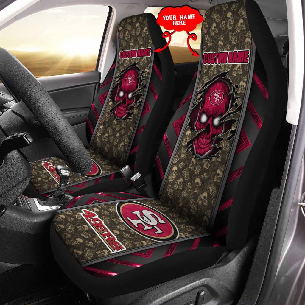 san francisco 49ers personalized car seat covers bg465 vdhwi