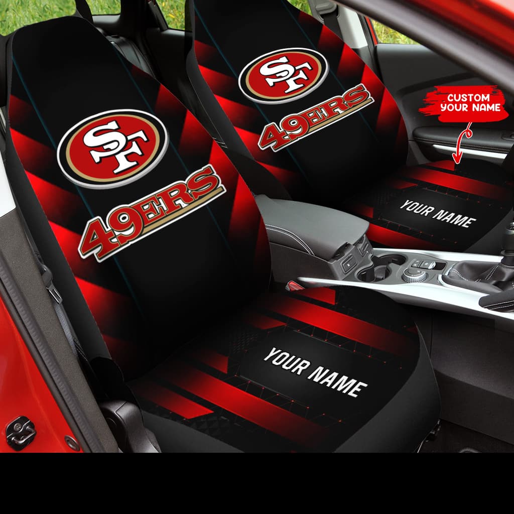san francisco 49ers personalized car seat covers bg470 7vqiu