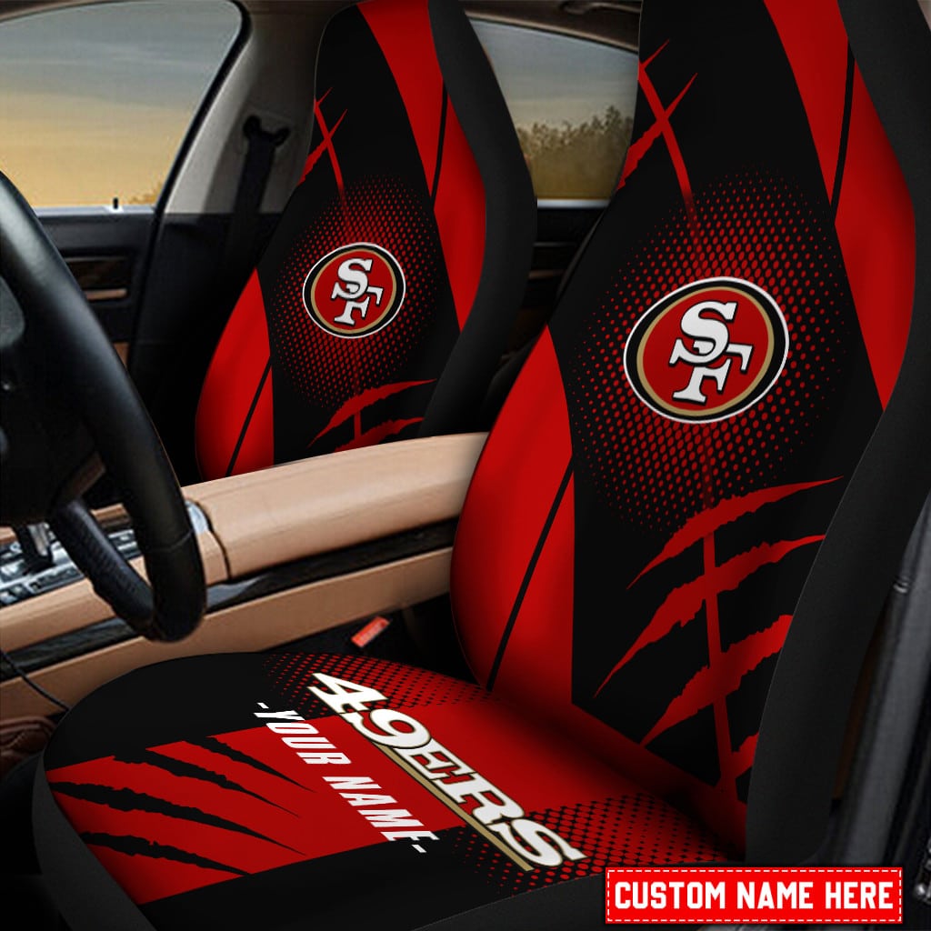 san francisco 49ers personalized car seat covers bg490 3jpje