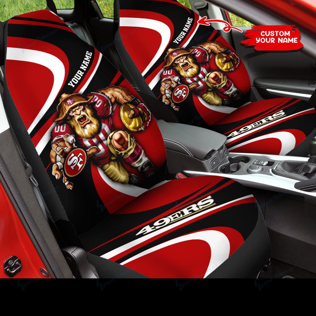 san francisco 49ers personalized car seat covers bg94 y8off