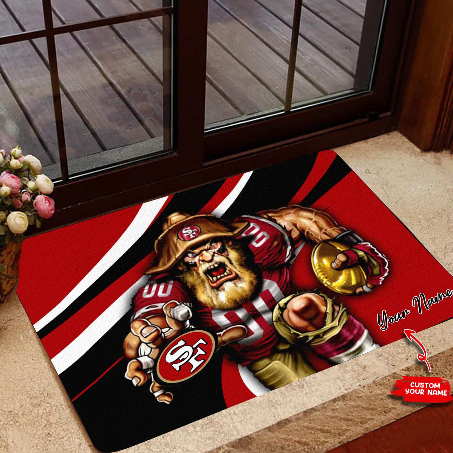 san francisco 49ers personalized doormat bg114 57a0f