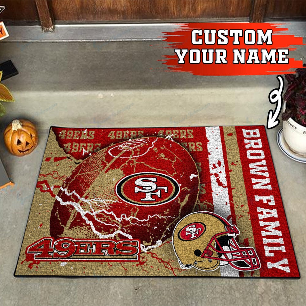 san francisco 49ers personalized doormat bg27 taxyg