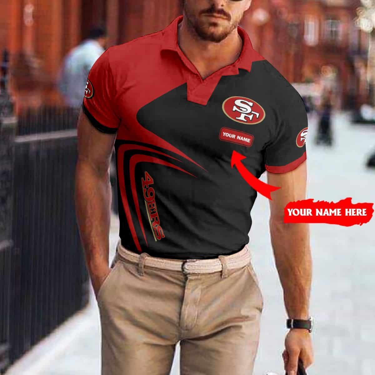 san francisco 49ers personalized polo t shirt 038 mu1jx