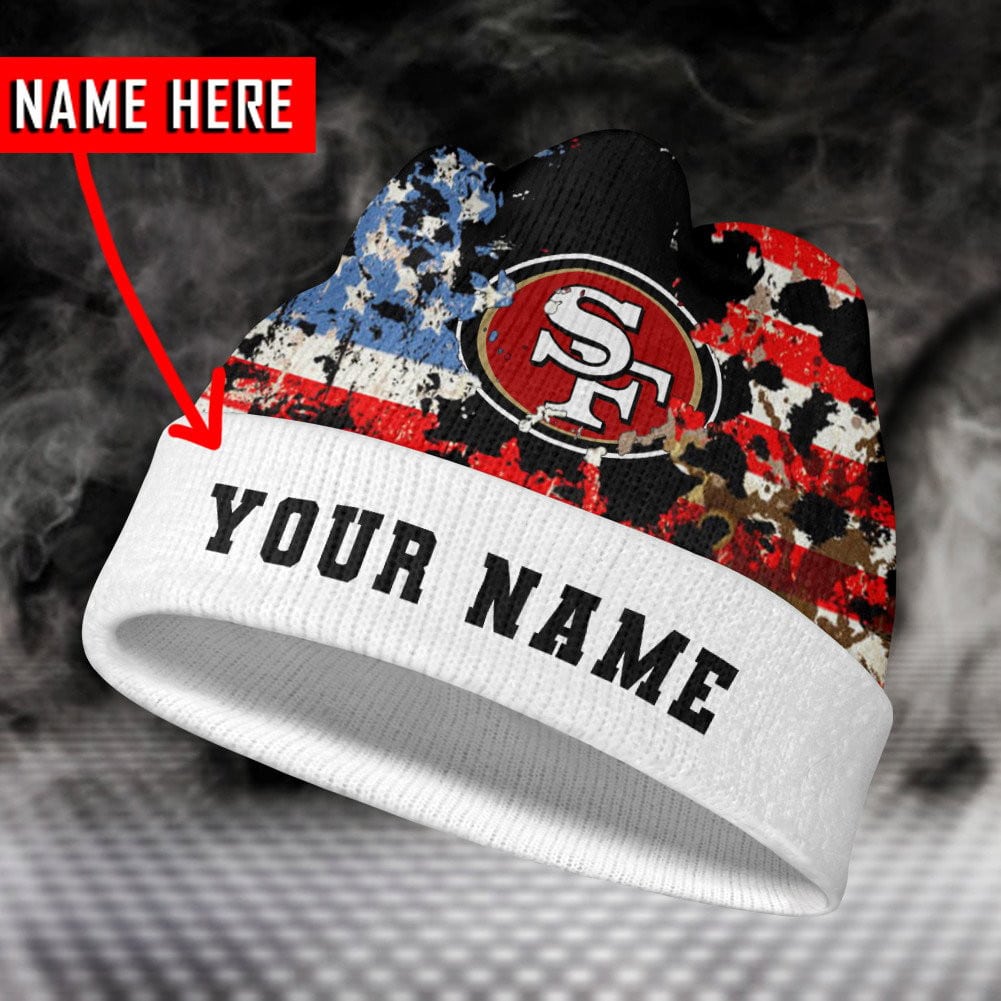 san francisco 49ers personalized wool beanie 172 ics5n
