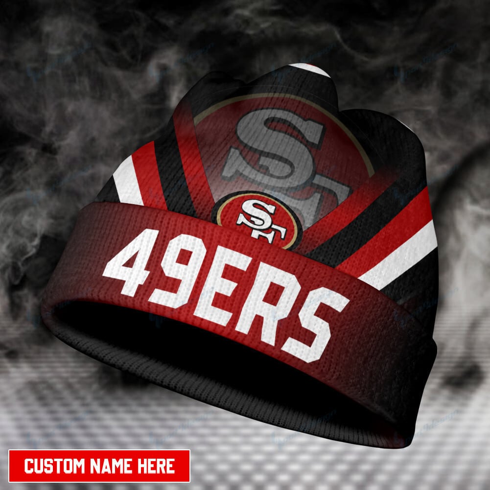 san francisco 49ers personalized wool beanie 27 cwass