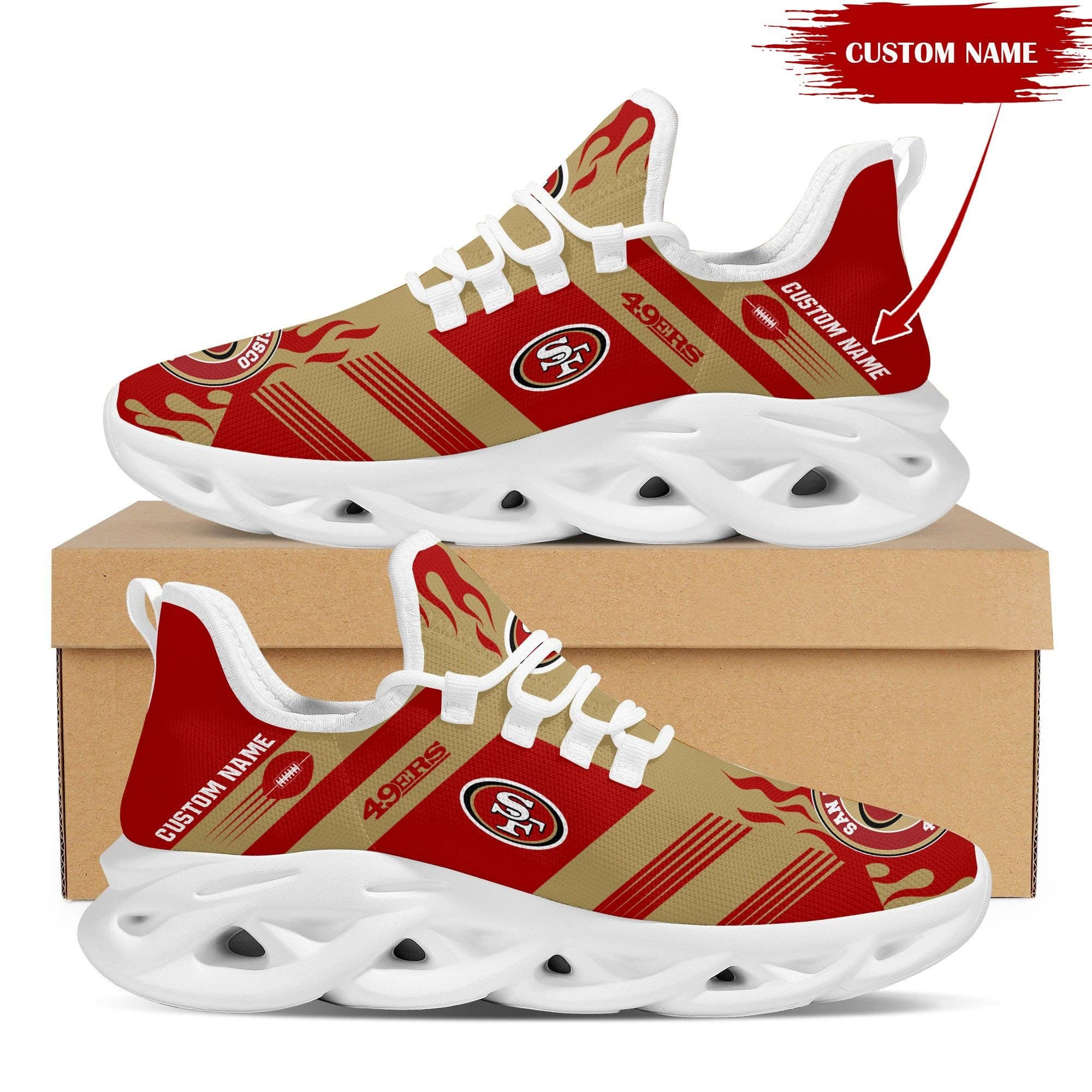san francisco 49ers personalized yezy running sneakers bb582 tnqor