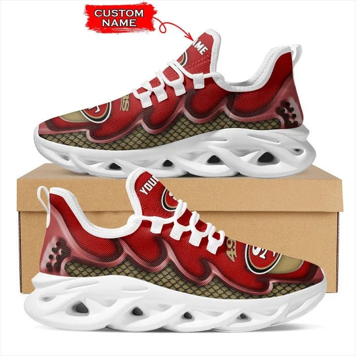 san francisco 49ers personalized yezy running sneakers bg421 uxoww