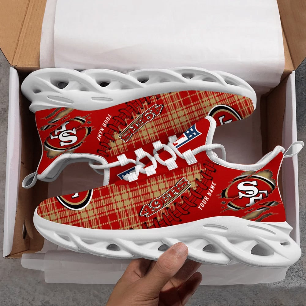 san francisco 49ers personalized yezy running sneakers spd302 pmuci