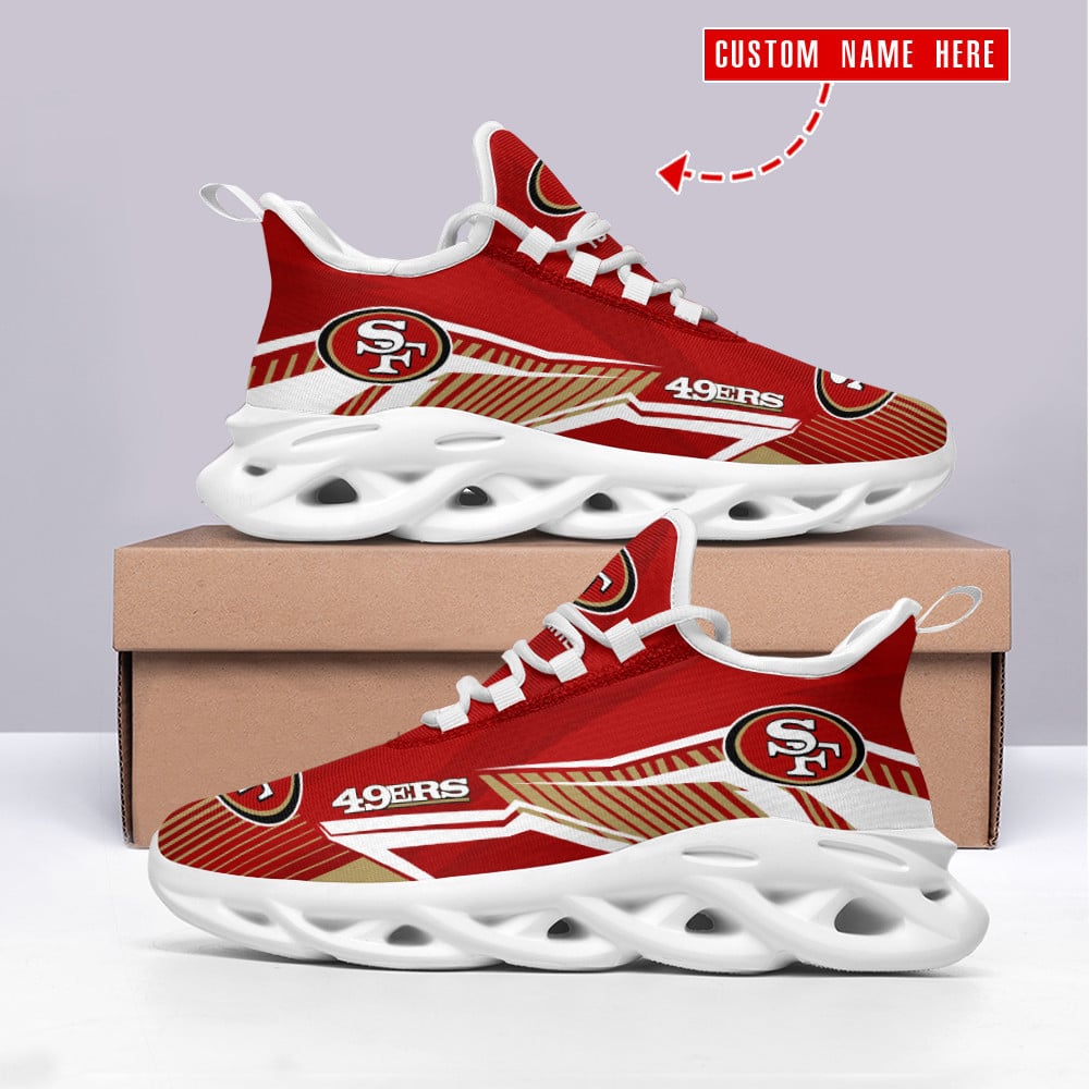 san francisco 49ers personalized yezy running sneakers spd418 avvk3