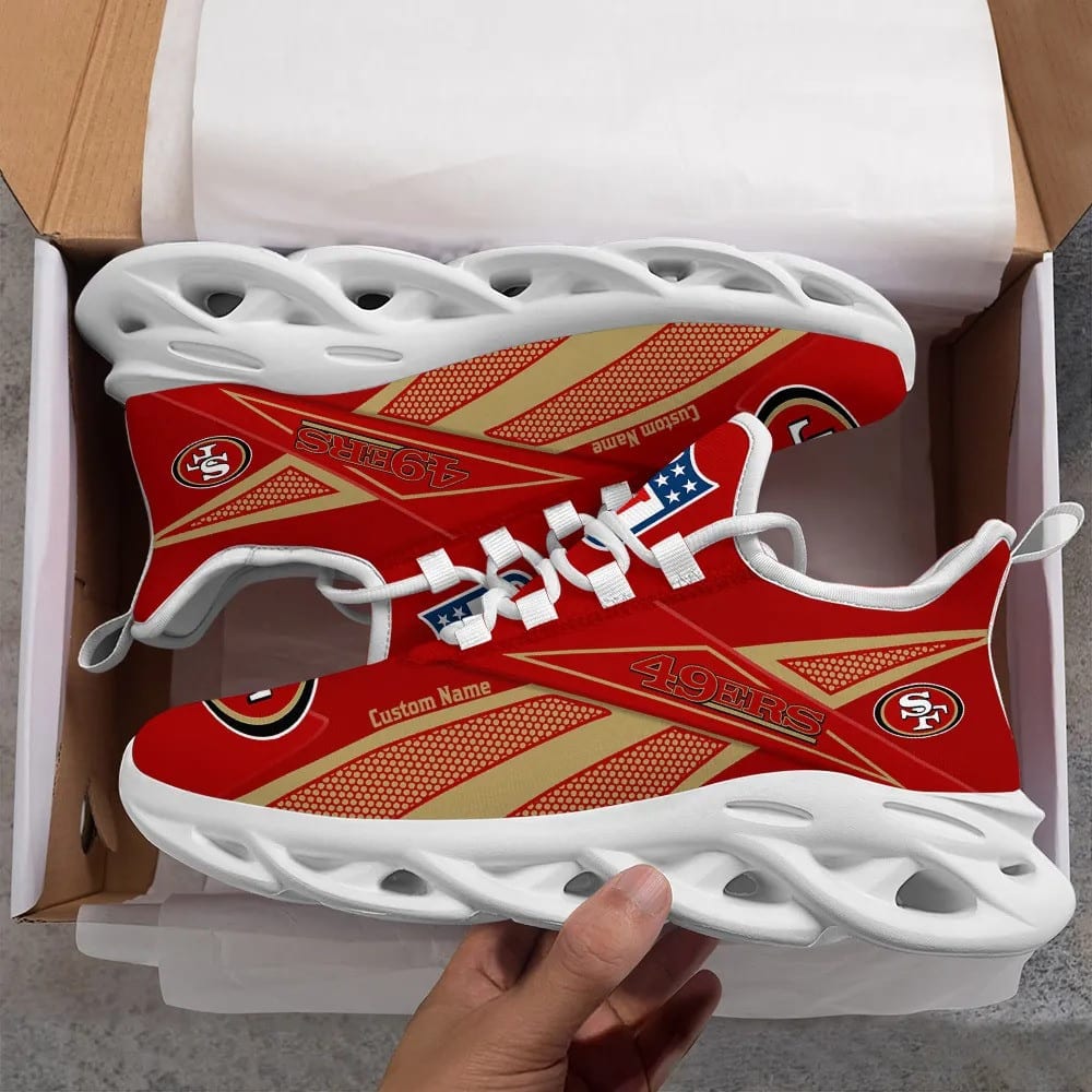 san francisco 49ers personalized yezy running sneakers spd540 wlg29