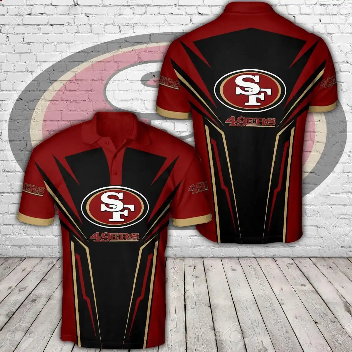 san francisco 49ers polo t shirt 004 bulmo