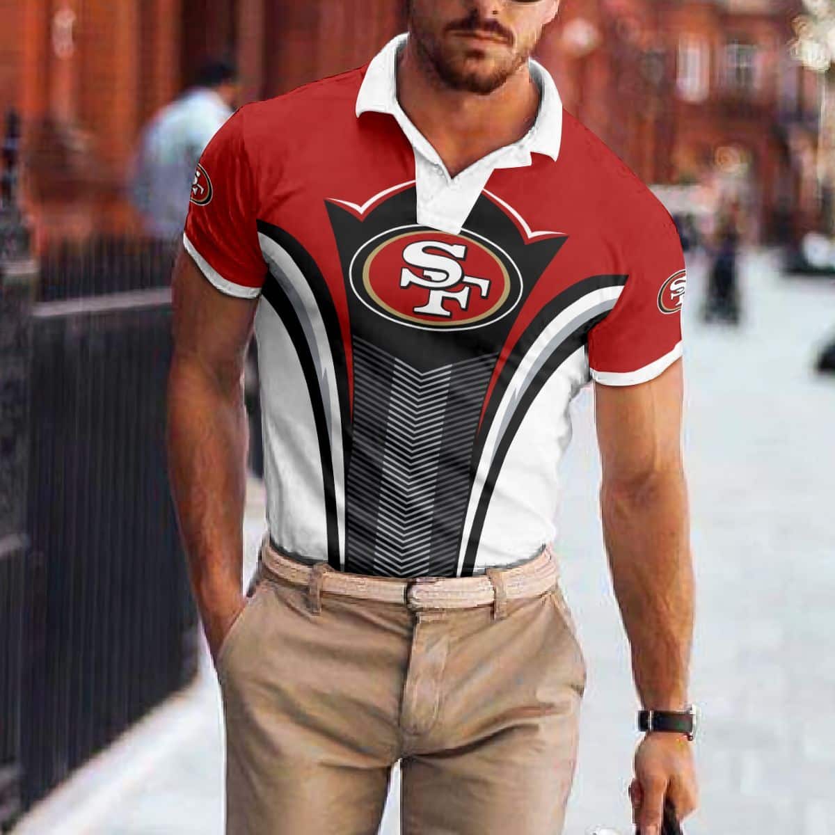 san francisco 49ers polo t shirt 033 jwlwy