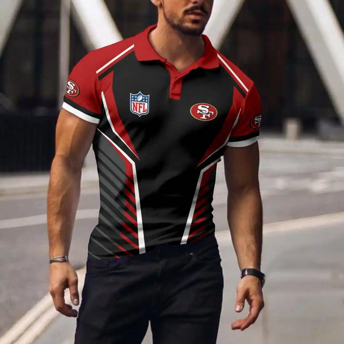 san francisco 49ers polo t shirt 055 hyxh0