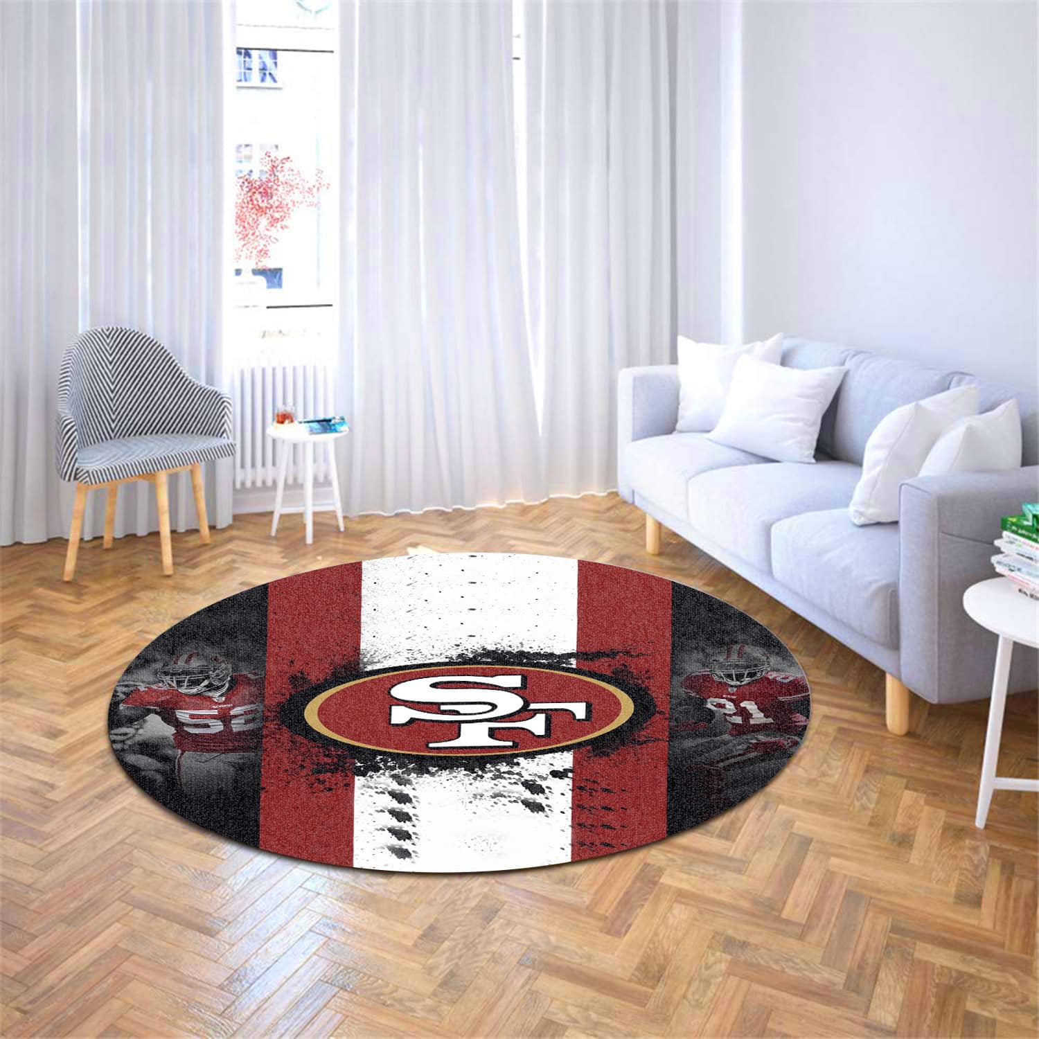 san francisco 49ers round rug 158 zyagd