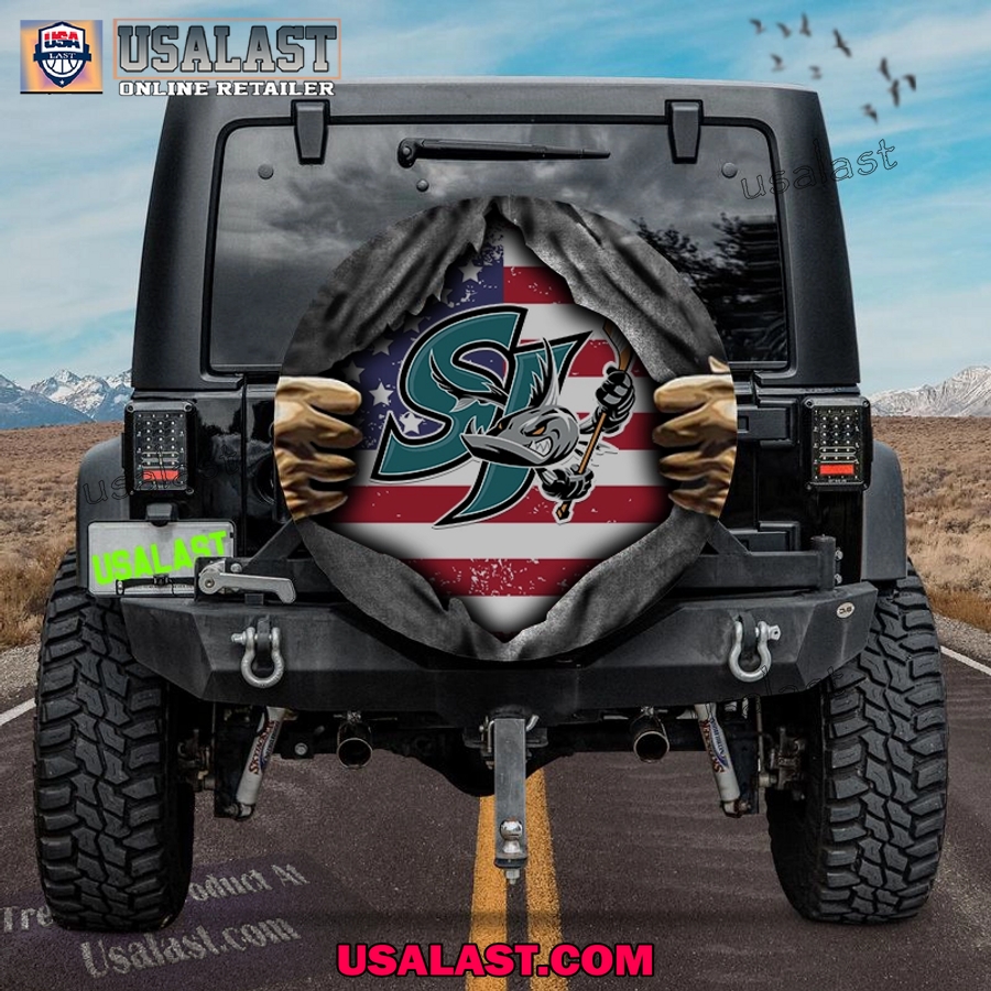 san jose barracuda ahl american flag spare tire cover 1 hS5rX