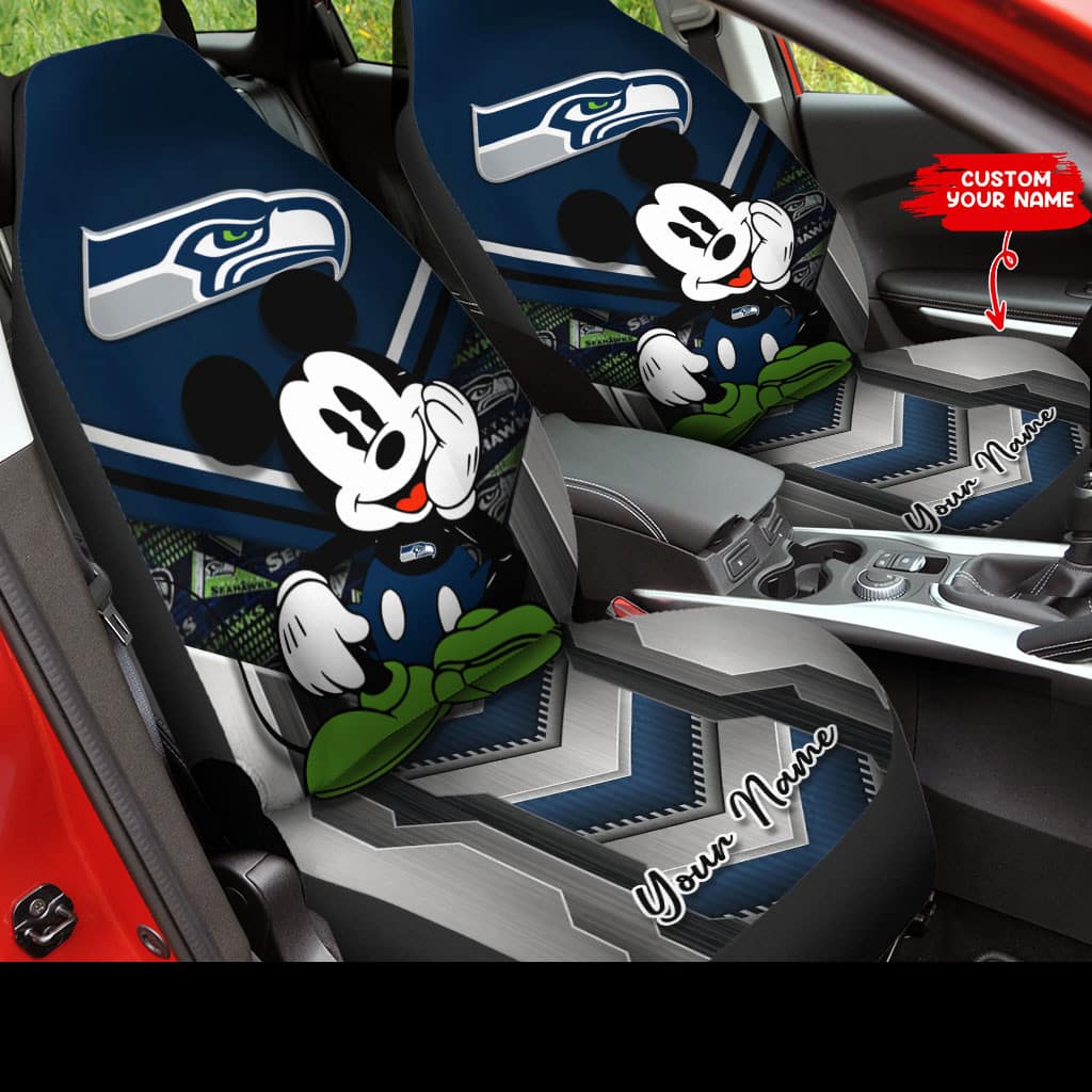seattle seahawks personalized car seat covers bg237 esb0p