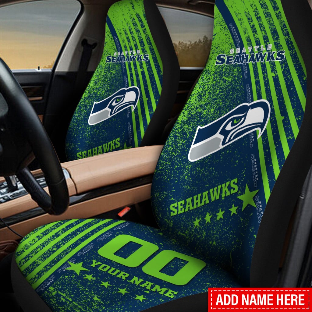 seattle seahawks personalized car seat covers bg405 imaff