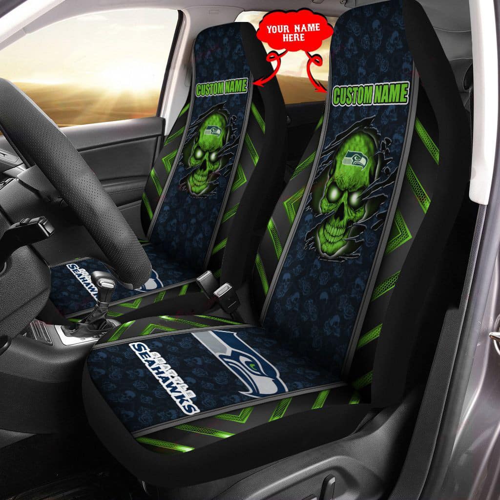 seattle seahawks personalized car seat covers bg466 7fxa7