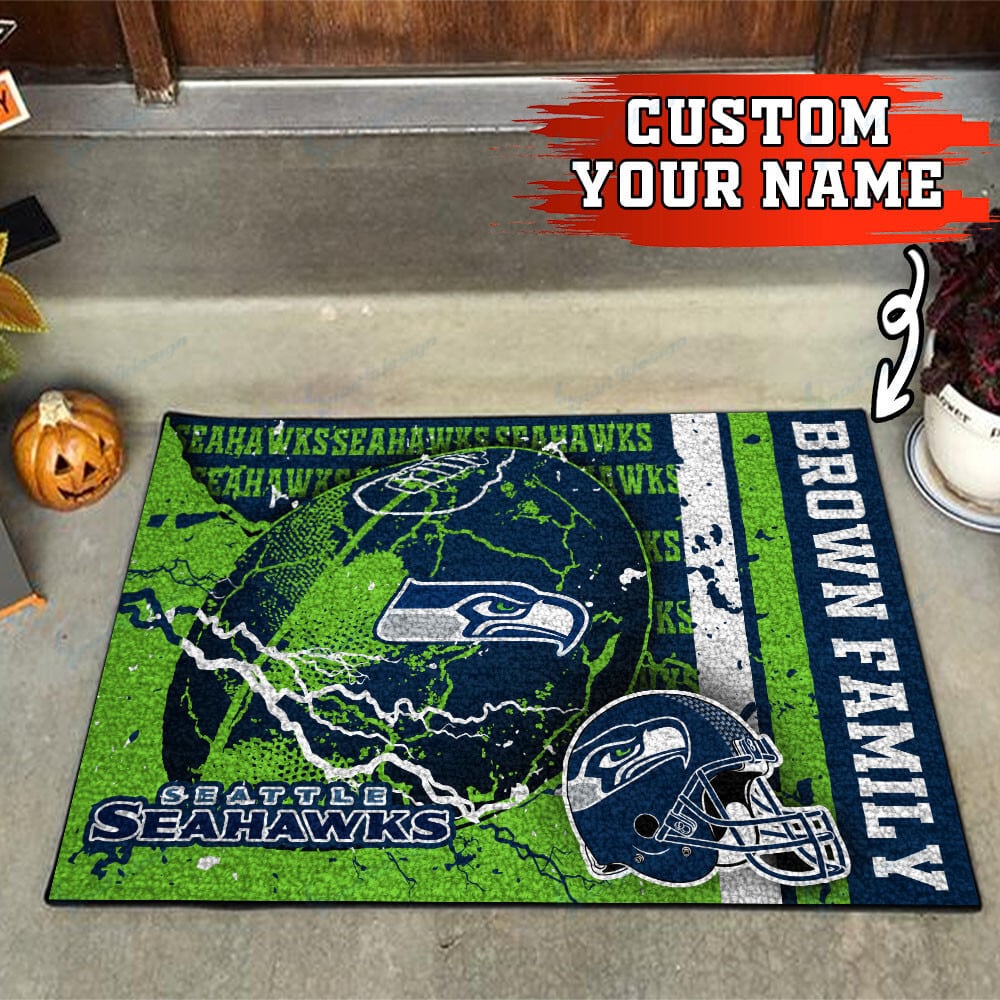 seattle seahawks personalized doormat bg28 c8yzc