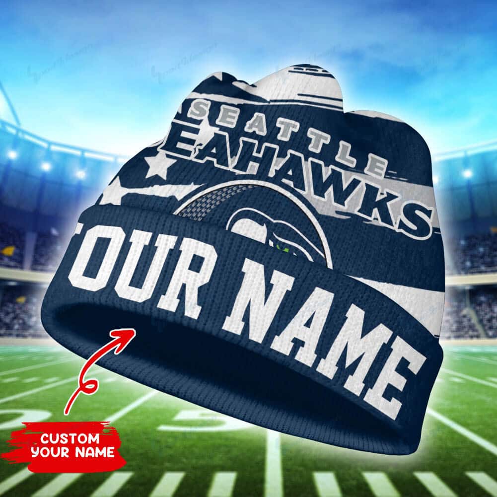 seattle seahawks personalized wool beanie 40 hmj9l