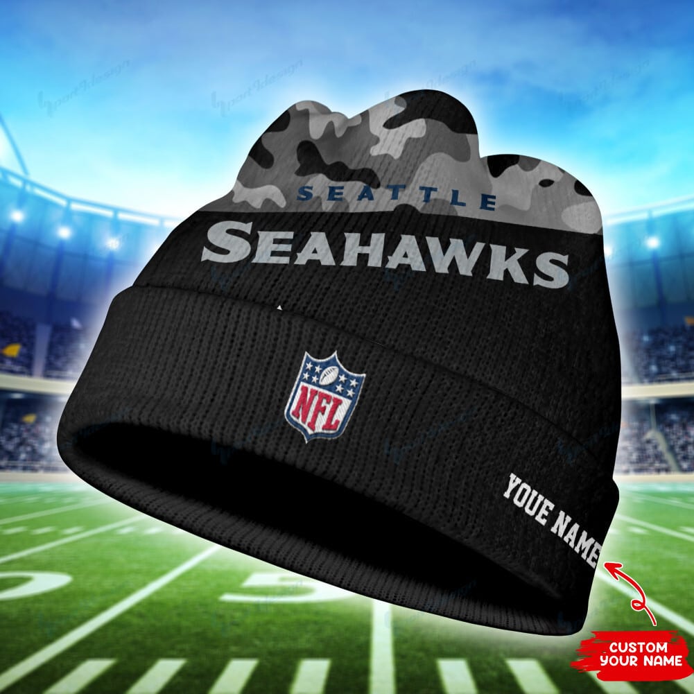 seattle seahawks personalized wool beanie 80 bgmud
