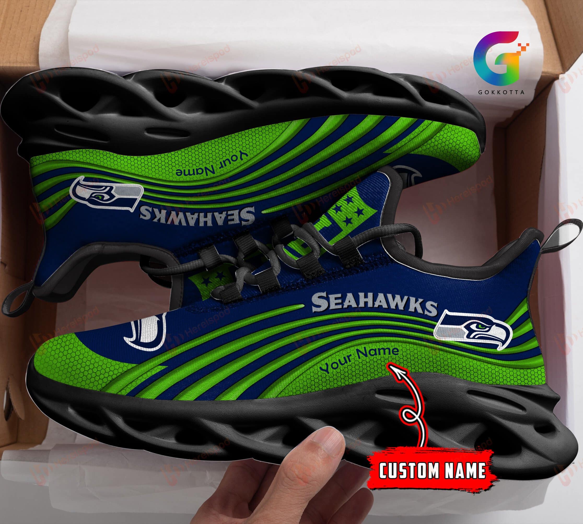 seattle seahawks personalized yezy running sneakers 186 alocc