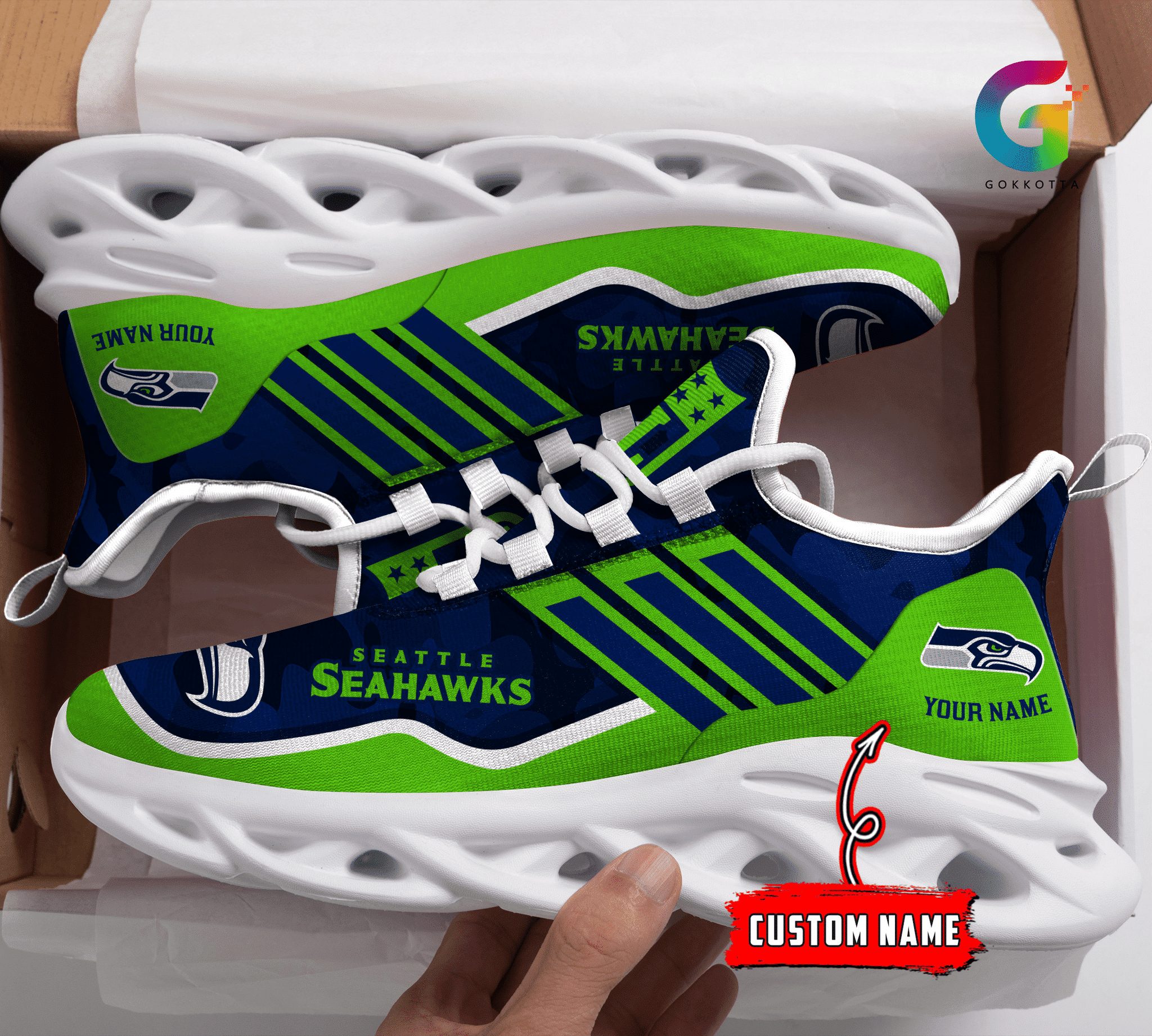 seattle seahawks personalized yezy running sneakers bg305 naakf