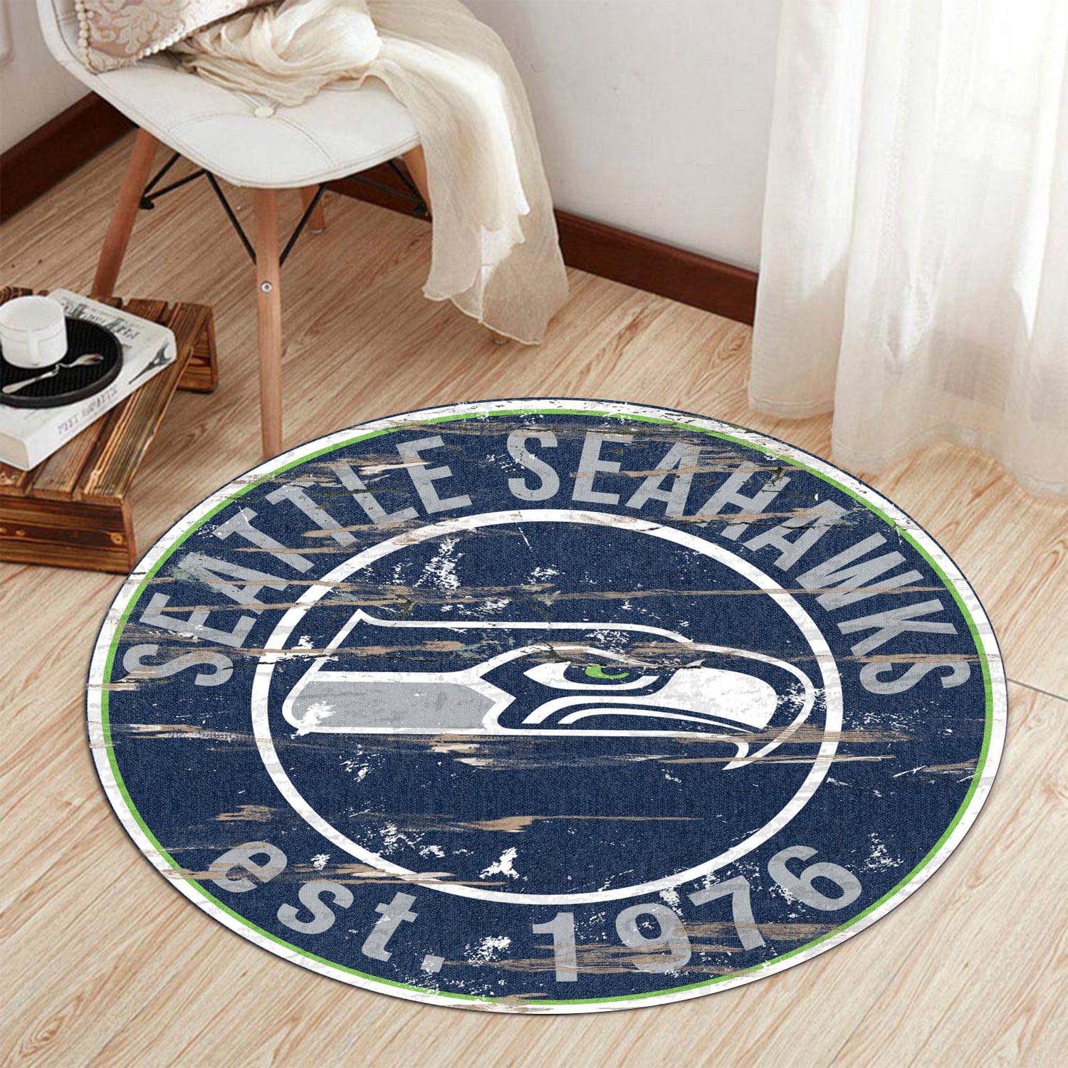 seattle seahawks round rug 174 wzfdh