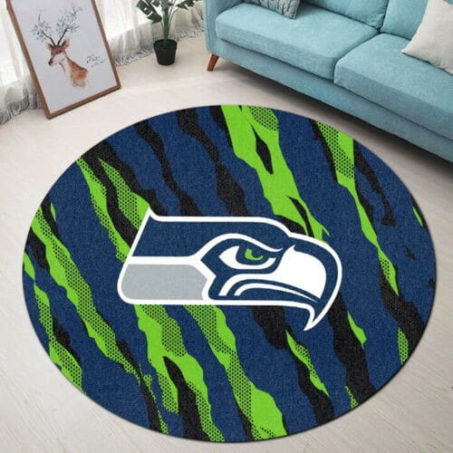 seattle seahawks round rug 52 xbwc3