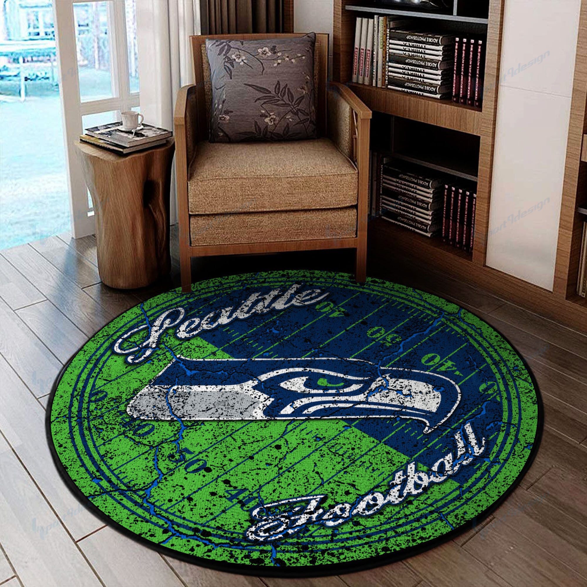 seattle seahawks round rug 81 qpgm2
