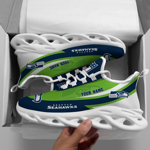 seattle seahawks white max soul shoes custom your name sports gift for fan sport gifts ehivm 53410 1ui7n