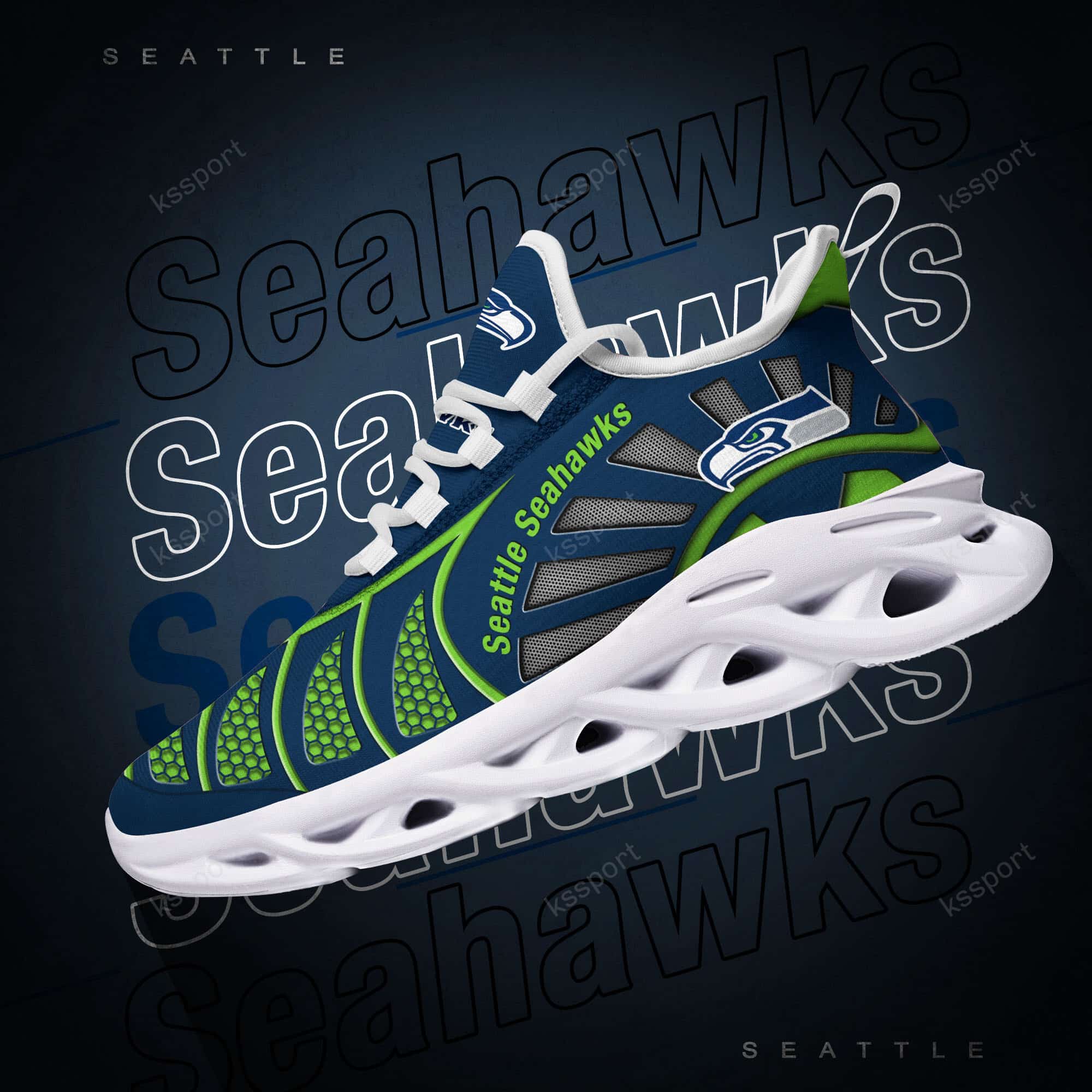 seattle seahawks yezy running sneakers bb07 ysc16