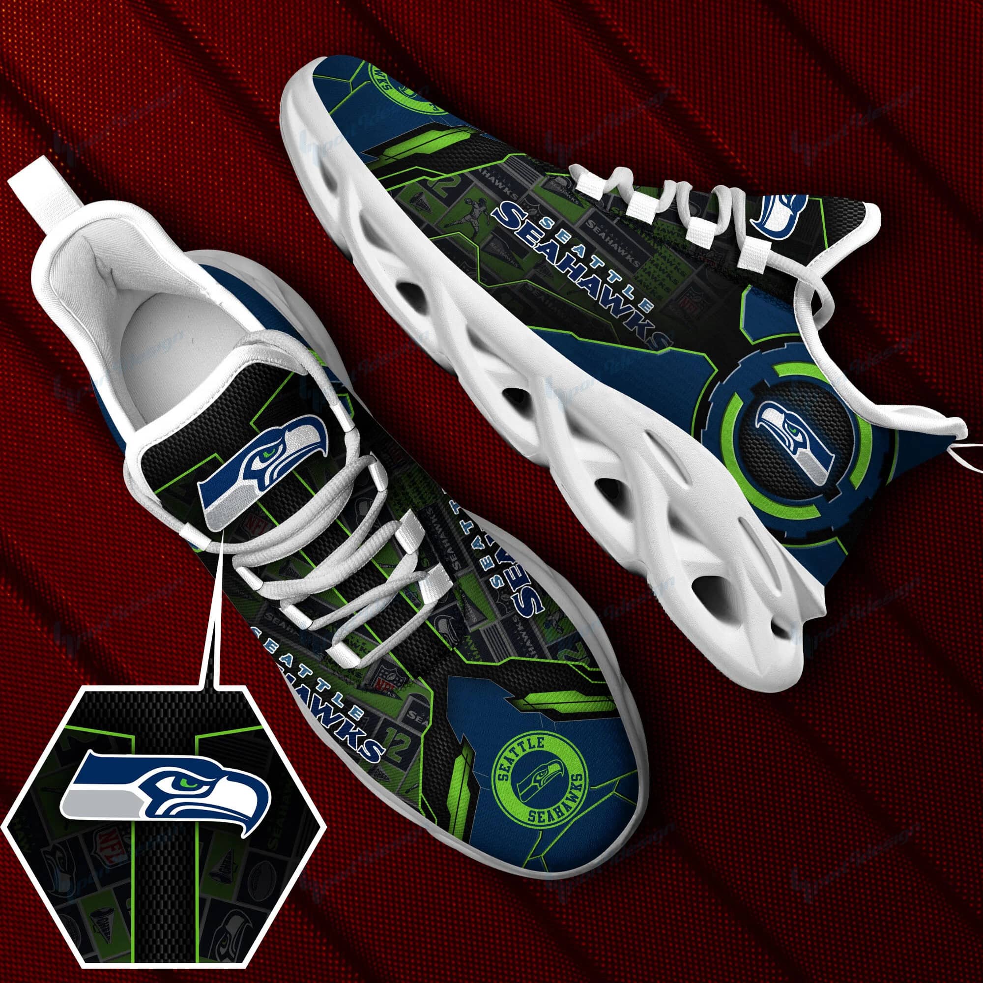 seattle seahawks yezy running sneakers spd32 sjg3g