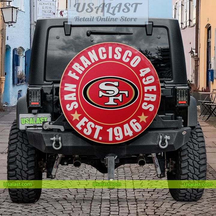 sghtIleP san francisco 49ers est 1946 spare tire cover 1 xVyyM