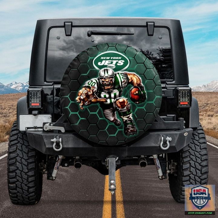 t65M5QBO BDT270522 42xxxNew York Jets NFL Mascot Spare Tire Cover
