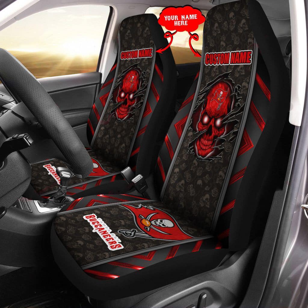 tampa bay buccaneers personalized car seat covers bg467 pvcii