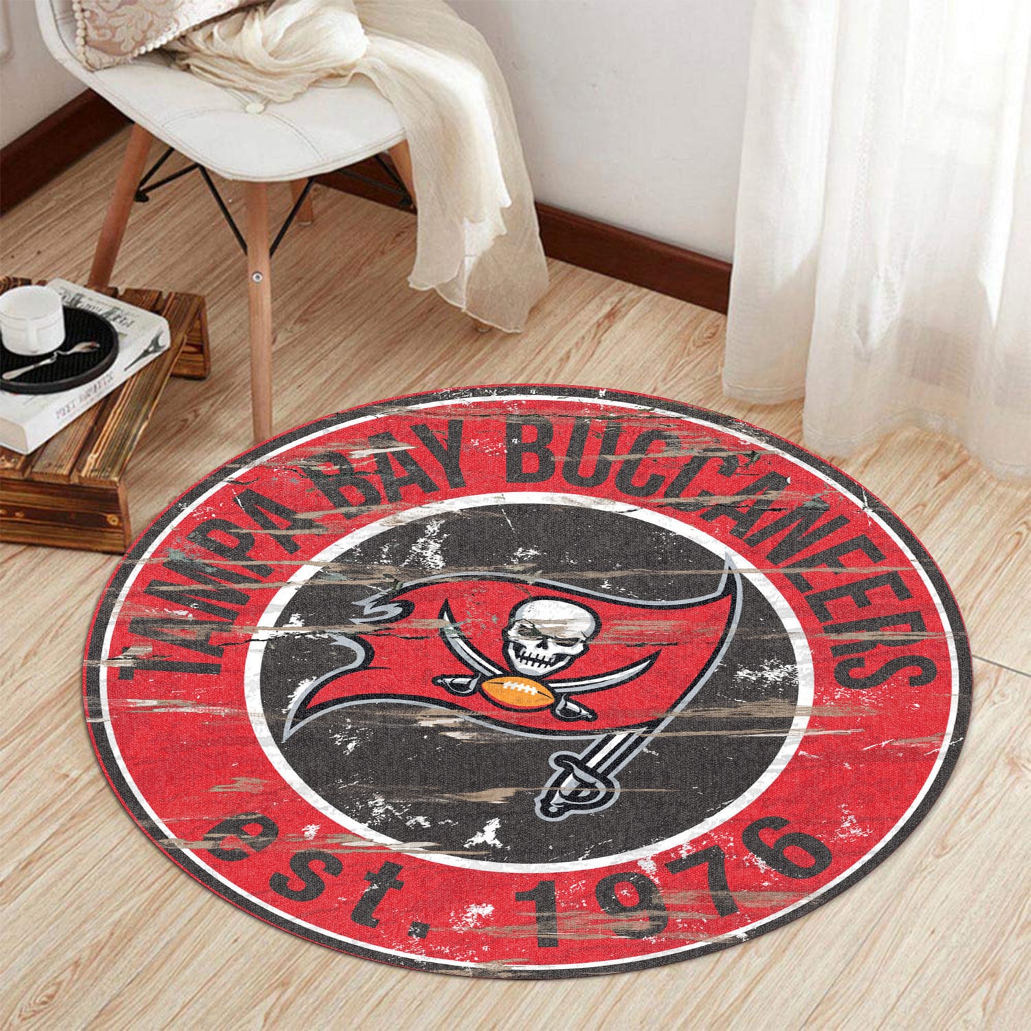 tampa bay buccaneers round rug 175 harkx