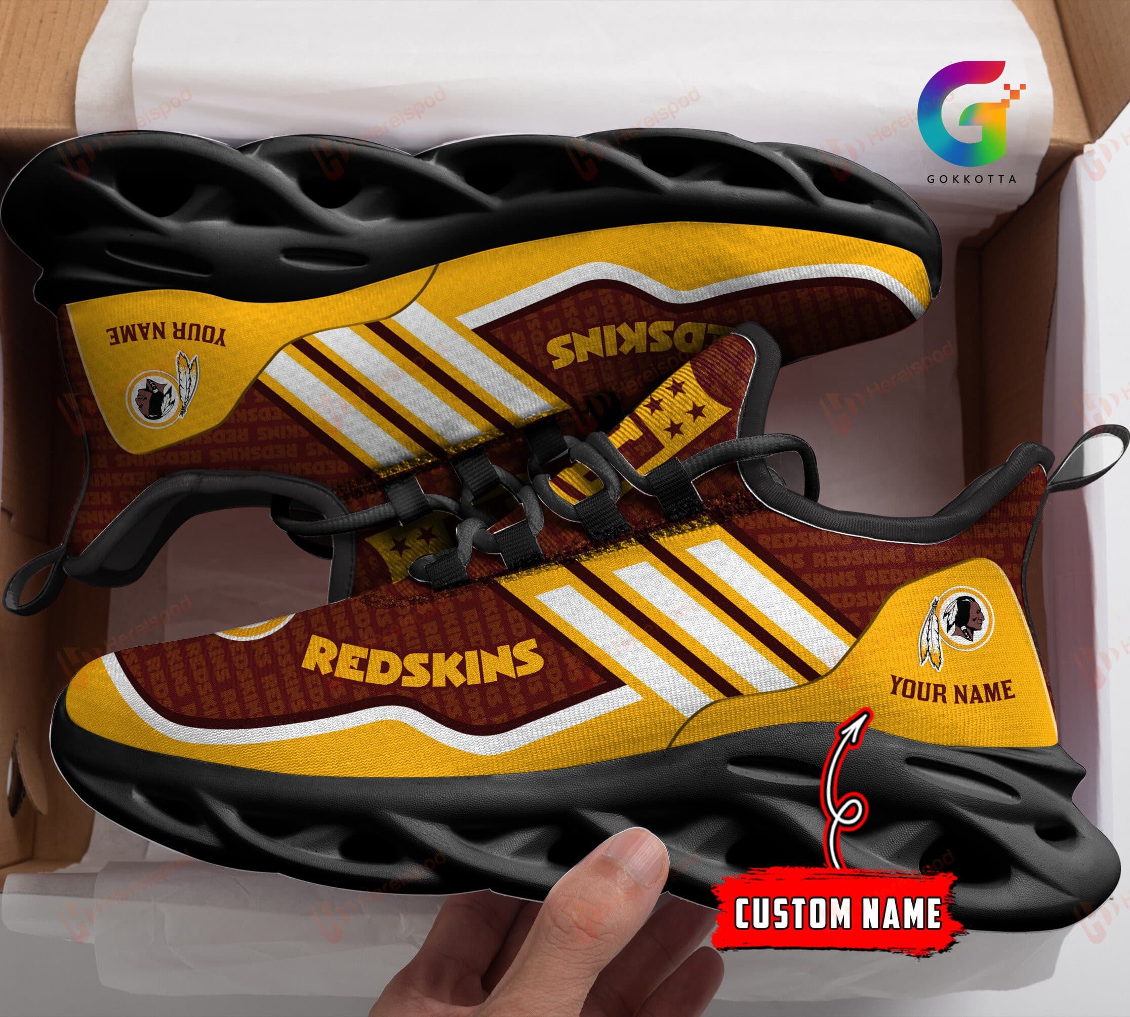 washington redskins personalized yezy running sneakers 142 np8vx