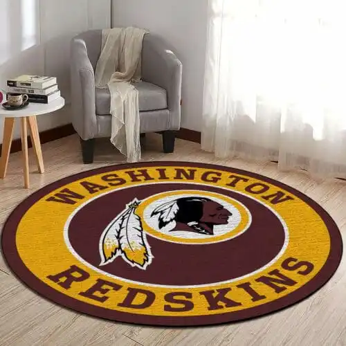 washington redskins round rug 39 klu0r