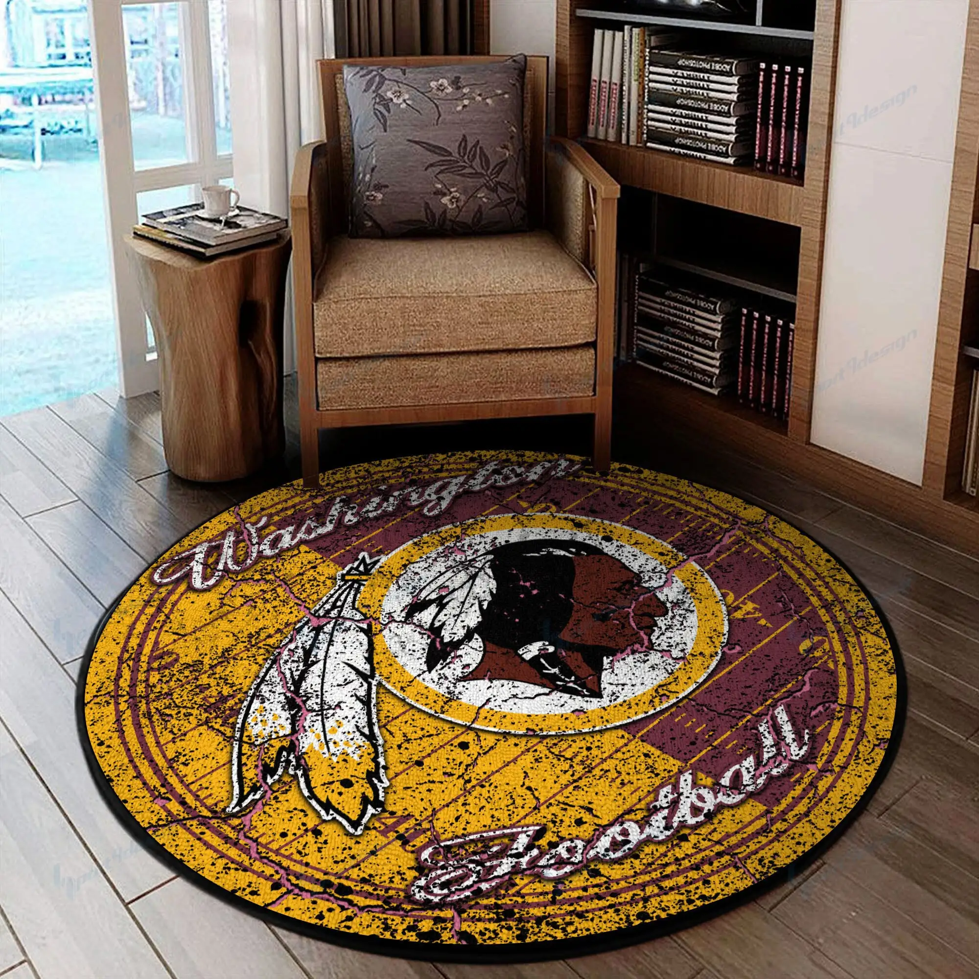 washington redskins round rug 83 ipalz