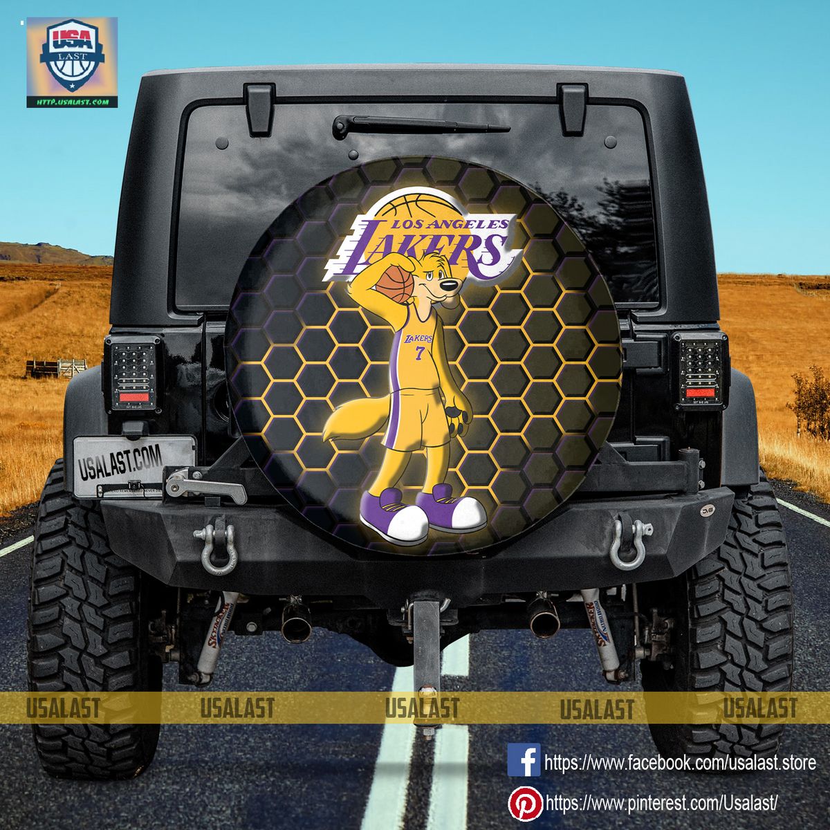 yYGmsmQh los angeles lakers nba mascot spare tire cover 3 GhpFs